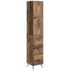 Spintelė 2 pcs Sendintos medienos 34,5 x 34,5 x 90 cm