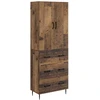 Spintelė 2 pcs Sendintos medienos 66 x 34,5 x 90 cm