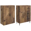 Spintelė 2 pcs Sendintos medienos 66 x 34,5 x 89,5 cm