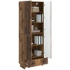 Spintelė 2 pcs Sendintos medienos 66 x 34,5 x 95 cm
