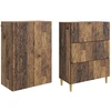 Spintelė 2 pcs Sendintos medienos 66 x 34,5 x 90 cm