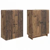 Spintelė 2 pcs Sendintos medienos 66 x 34,5 x 90 cm