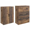 Spintelė 2 pcs Sendintos medienos 66 x 34,5 x 87 cm