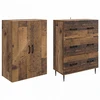 Spintelė 2 pcs Sendintos medienos 66 x 34,5 x 90 cm