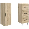 Spintelė 2 pcs Sonoma ąžuolas 33 x 34,5 x 90 cm
