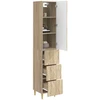 Spintelė 2 pcs Sonoma ąžuolas 33 x 34,5 x 90 cm