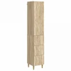 Spintelė 2 pcs Sonoma ąžuolas 33 x 34,5 x 90 cm
