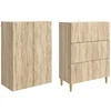 Spintelė 2 pcs Sonoma ąžuolas 66 x 34,5 x 90 cm