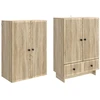 Spintelė 2 pcs Sonoma ąžuolas 66 x 34,5 x 95 cm