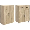 Spintelė 2 pcs Sonoma ąžuolas 66 x 34,5 x 89,5 cm