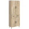 Spintelė 2 pcs Sonoma ąžuolas 66 x 34,5 x 89,5 cm