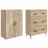 Spintelė 2 pcs Sonoma ąžuolas 66 x 34,5 x 90 cm