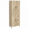 Spintelė 2 pcs Sonoma ąžuolas 66 x 34,5 x 89,5 cm