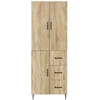 Spintelė 2 pcs Sonoma ąžuolas 66 x 34,5 x 89,5 cm