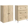 Spintelė 2 pcs Sonoma ąžuolas 66 x 34,5 x 90 cm