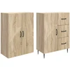 Spintelė 2 pcs Sonoma ąžuolas 66 x 34,5 x 89,5 cm