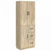 Spintelė 2 pcs Sonoma ąžuolas Apdirbta mediena
