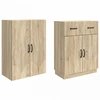 Spintelė 2 pcs Sonoma ąžuolas Apdirbta mediena