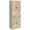 Spintelė 2 pcs Sonoma ąžuolas Apdirbta mediena