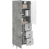 Spintelė 2 vnt. Betono pilka Apdirbta mediena