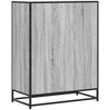 Spintelė batams, pilka ąžuolo, 75x38x97,5cm, mediena ir metalas