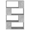 TV staliukas Spintelė knygoms/kambario pertvara, pilka, 80x24x124,5cm, MDP