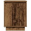 Spintelė prie lovos su LED lemputėmis Old Wood 38x34x50 cm