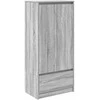 Spintelė su 2 stalčiais, pilka sonoma, 55,5x34x119,5 cm mediena