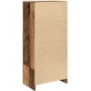 Spintelė su 2 stalčiais, sena mediena 55,5x34x119,5 cm, mediena