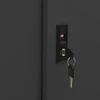 Spintelė su stumdomom durim, antracito, 90x40x90cm, plienas