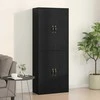 Prie sienos montuojama spinta 2 pcs Juodas ąžuolas