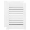 Spintelės durelės, 2vnt., baltos, 39,5x29,5cm, žaliuzių dizaino
