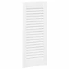 Spintelės durelės, 2vnt., baltos, 61,5x29,5cm, žaliuzių dizaino