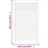 Spintelės durelės, 2vnt., baltos, 99,3x59,4cm, pušis