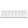 Spintelės durelės, 2vnt., baltos, 99x29,5cm, žaliuzių dizaino
