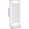 Spintelės durelės, 4vnt., 69x29,5cm, pušis, žaliuzių dizaino