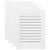 Spintelės durelės, 4vnt., baltos, 39,5x29,5cm, žaliuzių dizaino