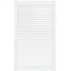 Spintelės durelės, baltos, 99,3x59,4cm, pušis, žaliuzių dizaino