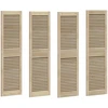 Spintelės durys 4 vnt. 140,5 x 39,5 cm Pušies medienos masyvas