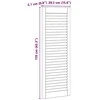 Spintelės durys su durimis Natūrali 110 x 39,5 cm