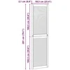 Spintelės durys su durimis 2 pcs Natūrali 201 x 2,1 x 59,5 cm