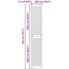 Spintelės durys su durimis 2 pcs Natūrali 201 x 2,1 x 39,5 cm