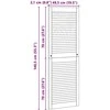 Spintelės durys su durimis 2 pcs Natūrali 49,5 x 2,1 x 140,5 cm