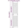 Spintelės durys su durimis 2 pcs Natūrali 170 x 2,1 x 39,5 cm
