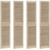 Spintelės durys su durimis 4 pcs Natūrali 170 x 2,1 x 39,5 cm