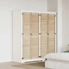 Spintelės durys su durimis 4 pcs Natūrali 170 x 2,1 x 39,5 cm