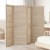 Spintelės durys su durimis 4 pcs Natūrali 170 x 2,1 x 59,5 cm