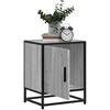 Spintelės prie lovos 2 vnt Pilka Sonoma 40x31x50 cm