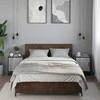 Spintelės prie lovos 2 vnt Pilka Sonoma 40x31x50 cm