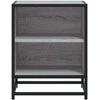 Spintelės prie lovos 2 vnt Pilka Sonoma 40x31x50 cm